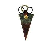 Della Q Ciseaux Poche, Canvas, Olive, 10x6cm