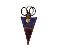 Della Q - Della Q Violet (10x6cm) Compactes Ciseaux Poche avec En Forme de V Titulaire - 1 Pièce