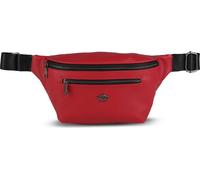 Dellel Red Waist Bag, imprimé en , sangle réglable, multi-zip Fanny Pack pour femmes & hommes