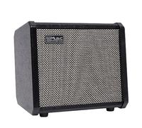 Dellersound TS20 Amplificateur combo basse 20 W - Noir, convient pour guitare basse, haut-parleur de 16,5 cm, circuit Overdrive, commutateur de contour Mid-Scoop