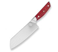 DELLINGER SANTOKU SANDVIK RED NORTHERN SUN Couteau de cuisine 18,5cm