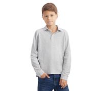 Dellmoor /Shishoo Polo d'école pour garçons, coupe classique, 100 % coton, polo d'école à manches longues pour enfants, confortable, élégant et classique, polo décontracté pour garçons âgés de 7 à 12
