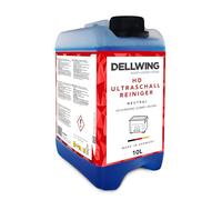 Dellwing HD Nettoyeur à ultrasons 10 L, purificateur à ultrasons neutre, concentré pour bijoux, pièces de monnaie, doré, fabriqué en Allemagne