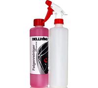 Dellwing - Nettoyant pour Jantes concentré, 500 ML + Flacon pulvérisateur de 500 ML - Nettoyant pour Jantes Haut de Gamme, Efficace même sur Les saletés incrustées - Hautement alcalin