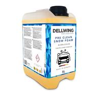 Dellwing Pre Clean Snow Foam Bubblegum 5 l, pré nettoyant voiture concentré pH neutre, mousse active pour prélavage et entretien extérieur, fabriqué en Allemagne