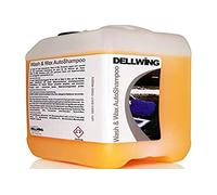 DELLWING - Shampooing pour voiture avec cire Wash & Wax, 5 l - Shampooing de qualité professionnelle pour votre voiture - À diluer jusqu’au 1/200 - Brillance plus intense grâce à son action déperlante
