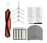 Dellx 23PCS for EVE Robotic Vacuum Cleaner Mop Cloth Hepa Filter Brush Dust Bag Spare Parts Replacement