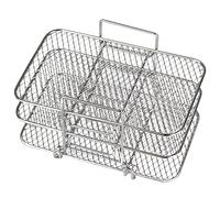 Dellx Air Fryer Rack pour Ninja Double Air Fryer 304 Acier Multi-couche Déshydrateur Rack Toast Rack Air Fryer Accessoires