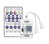 Dellx DC5V-24V 28 Key RF Controller WiFi APP Music Voice Remote Control for WS2812B WS2811 RGB Light Home Dimmer