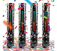 Dellyy Canon Confettis Mariage & Anniversaire - Confettis Biodegradables pour Fête et Réveillon (Coloré)