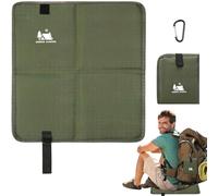 dellyy Coussin Pliable avec Crochets, Tapis de Sol Camping Extérieur pour Enfants et Adultes, Coussin de Sol Pliable Imperméable, équipement de Randonnée, Coussin de Camping (Vert)
