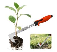 dellyy Couteau Désherbeur Manuel en Acier Inoxydable, Outil de Désherbage à Main Durable en Acier au Manganèse,Grattoir de Jardin Poignée Ergonomique pour Joints,Mousse & Mauvaises Herbes
