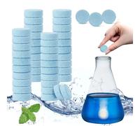 dellyy Lot de 100 Tablettes Pastilles Lave Glace, Pastille Lave Glace Concentré, Liquide Lave Glace Voiture 400 L, Tablettes de Nettoyage Multifonctions pour Vitres, Miroirs