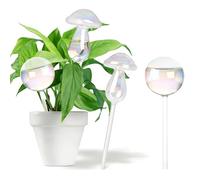 dellyy Lot de 4 boules d'irrigation pour plantes d'intérieur, champignons et ronds, arrosage automatique, convient pour les voyages d'affaires, les voyages, les plantes en pot, l'arrosage des plantes