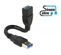 DeLOCK 0.15m 2xUSB3.0-A câble USB 0,15 m USB 3.2 Gen 1 (3.1 Gen 1) USB A Noir