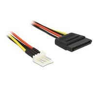 DeLOCK 0.24m SATA 15p / 4p 0,24 m