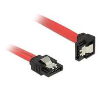 DeLock Câble SATA III 83978 – 0,3 m 7 broches Mâle/Mâle Noir/Rouge
