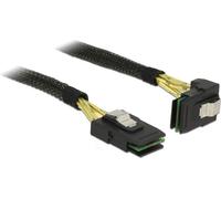 DeLOCK 0.5m, 2xMini SAS SFF-8087, 0.5m, Mini SAS SFF-8087, Mini SAS SFF-8087, Mâle/Mâle, Noir