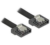 DeLOCK 0.5m SATA III câble SATA 0,5 m SATA 7-pin Noir - Câbles SATA (0,5 m, SATA III, SATA 7-pin, SATA 7-pin, Male connector / Male connector, Noir)