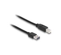 DeLOCK 0.5m, USB2.0-A/USB2.0-B câble USB 0,5 m USB A USB B Noir - Câbles USB (USB2.0-A/USB2.0-B, 0,5 m, USB A, USB B, 2.0, Male connector / Male connector, Noir)