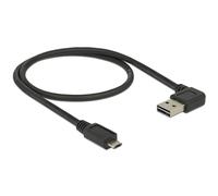 DeLOCK 0.5m, USB2.0-A/USB2.0 Micro-B câble USB 0,5 m USB A Micro-USB B Noir - Câbles USB (USB2.0-A/USB2.0 Micro-B, 0,5 m, USB A, Micro-USB B, 2.0, Male connector / Male connector, Noir)