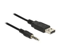 Delock Cable USB TTL male > 3.5 mm 4 pin stereo jack male 1.8 m (5 V) - Adaptateur série - USB - série G
