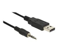 DeLOCK 1.8m USB2.0-A/3.5mm câble audio 1,8 m 3,5mm USB Type-A Noir