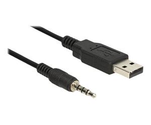 DeLOCK 1.8m USB2.0-A/3.5mm câble audio 1,8 m 3,5mm USB Type-A Noir