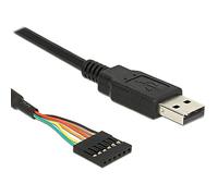 DeLOCK 1.8m USB2.0-A/TTL 6-p câble USB 1,8 m Noir