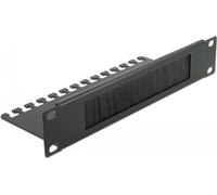DELOCK 10" Kabelmanagement Bürstenleiste Kabelabfangpalette