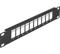 DELOCK 10" Keystone Patchpanel 10 Port schwarz
