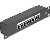 DELOCK 10" Kupplungs-Patchpanel 8 Port Cat.6