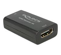 DeLOCK 11403 Noir pont & répéteur - ponts & répéteurs (Avec fil, HDMI, Noir, 26 x 47 x 14 mm)