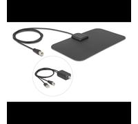 Delock DAB+ DVB-T2 Antenne F Stecker 5 - 25 dB aktiv omnidirektional schwarz (12085)