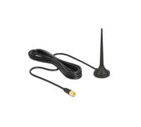 DeLOCK 12416 Antenne Omni-Directionnelle 3 dBi SMA, 0.8-0.96/1.71-2.7 GHz, Câble 2m RG-174, ROS < 2, Température -30°C à 70°C, Compatible LTE/GSM/UMTS/WLAN 2.4GHz