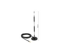 DeLOCK 12425 Antenne Omni-directionnelle 5 dBi SMA 0.7-0.96/1.71-2.7 GHz 50 Ohm Polarisation Verticale ROS 2.0 Câble RG-58 3m