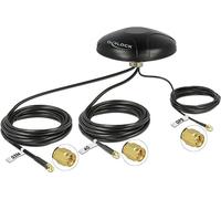 DeLOCK Antenne multibande 12455 – LTE UMTS GPS, 3x SMA, omnidirectionnelle, montage sur toit Outdoor