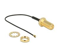 Delock 12465 Câble Coaxial 0,1 M Rp-sma Mhf Iv/ Hsc Mxhp32 Noir