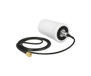 DeLOCK 12545 Antenne Omni-directionnelle 2 dBi SMA Mâle, 0.698-0.960/1.710-2.700 GHz, 50 Ohm, IP67, Câble 1m ULA 100, -40-85°C
