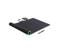 DeLOCK 12555 Tapis de Souris Gaming RGB 920x303x3 mm Noir, Rétroéclairage Rouge/Vert/Bleu, Connexion USB Type-A, Câble 2 m