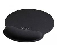 Tapis de souris avec repose-poignet Delock 12559 noir