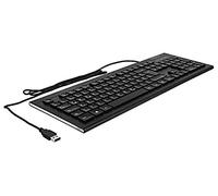 DeLOCK 12672 Clavier USB QWERTZ Allemand Noir