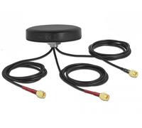 Delock 12676 DELOCK Antenne LTE MIMO WLAN 802.11 3xSMA-St RG-174 1,0m sw