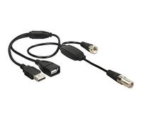 DeLOCK 13006 0,22 M Noir Câble Coaxial F F