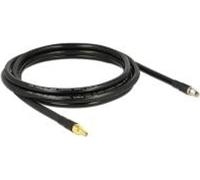 DeLOCK 13015, 3 m, CFD400, LLC400, RP-SMA, RP-SMA, Noir
