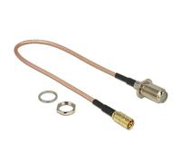 Delock 13024 Câble d'antenne femelle F pour montage sur fiche SMB