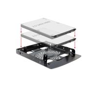 DeLOCK 18198 Kit de Support Noir pour Fixation VESA - Compatible Écrans et Mini PC - Couleur Noir - Référence 18198