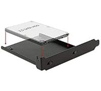 DeLOCK 18212 Universel Cage disque dur Compartiment pour ordinateur - Compartiments pour ordinateur (Universel, Cage disque dur, Métal, Noir, 6,35 cm (2.5"))