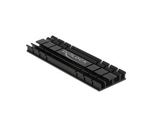 DeLOCK 18285 Dissipateur Thermique Aluminium Noir 22x70x5.2mm pour Refroidissement Système Informatique