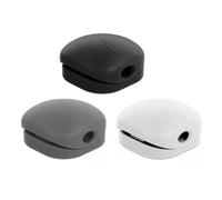 DeLOCK 18299 range-câbles Sur bureau/mural Support de câbles Noir, Gris, Blanc 6 pièce(s)